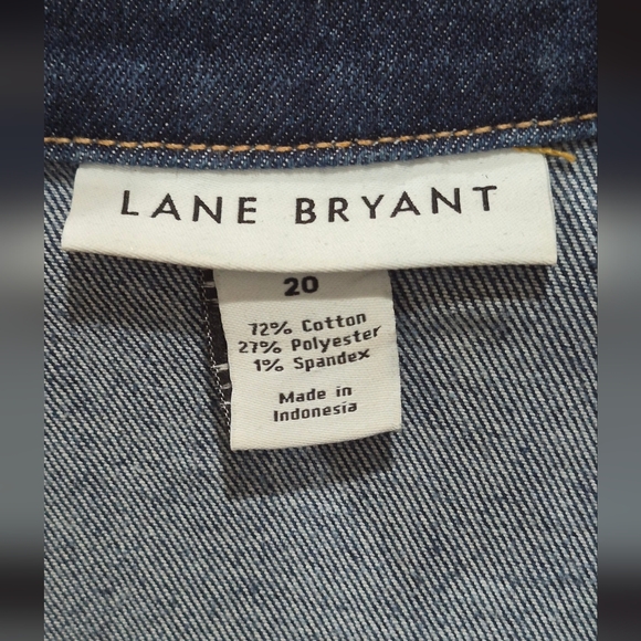 Lane Bryant Denim Jacket – Size 20 – Stretch Classic Trucker Style EUC - Picture 7 of 7